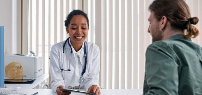 A guy who consults a doctor.