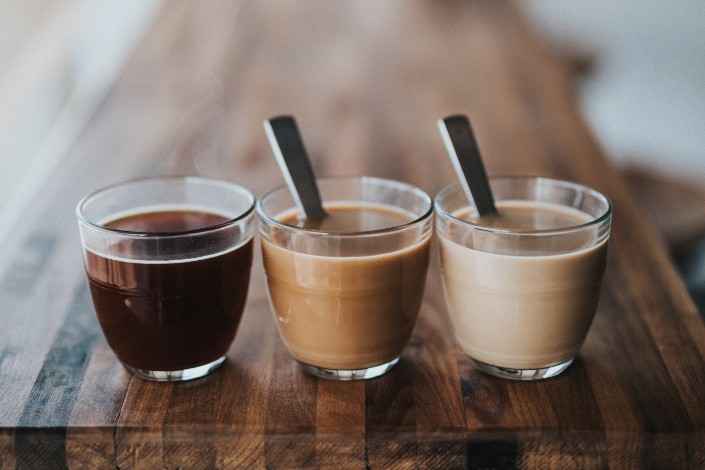 diferentes sabores de cafe